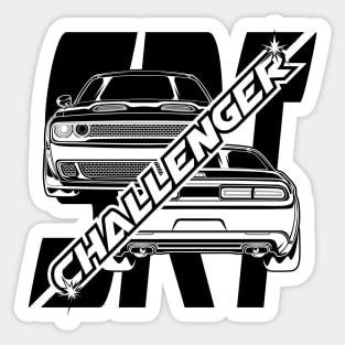 Challenger SRT (Black Print) Sticker